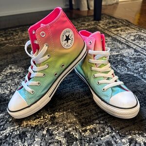 NEW Converse Chuck Taylor All Star Ombré Rainbow Sneakers
